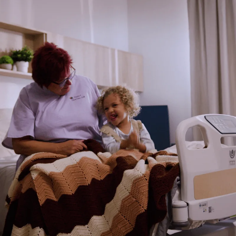 Image d'une patiente en soins palliatifs